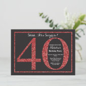 Surprise 40e anniversaire Invitation Parties scint (Debout devant)