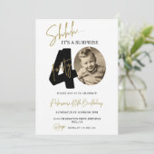 Surprise 40e anniversaire Invitation Photo Anniver (Debout devant)