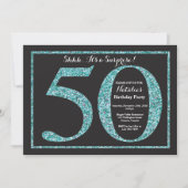 Surprise 50e anniversaire Invitation Parties scint (Devant)