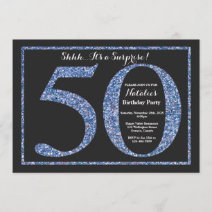 Surprise 50e anniversaire Invitation Parties scint