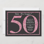 Surprise 50e anniversaire Invitation Parties scint (Devant)
