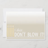 Surprise 50e Anniversaire Soirée Gold Invitation (Devant)