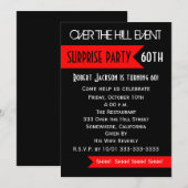 Surprise 60e anniversaire de fête Invitation (Devant / Derrière)