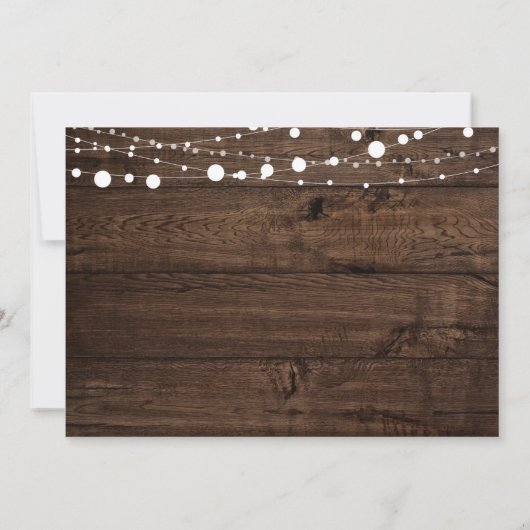 Surprise 60e anniversaire Invitation Bois rustique (Dos)