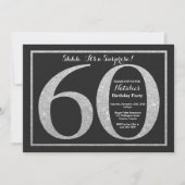 Surprise 60e anniversaire Invitation Parties scint (Devant)