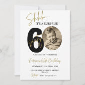 Surprise 60e anniversaire Invitation Photo Oiseau  (Devant)