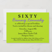 Surprise 60e anniversaire Invitation Shhh (Devant)