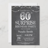 Surprise 60e anniversaire Invitation Tableau de bo (Devant)