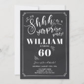 Surprise 60e anniversaire Invitation Vintage Surpr (Devant)