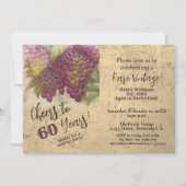 Surprise 60e Anniversaire Vin Thème Invitation (Devant)