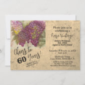 Surprise 60e Anniversaire Vin Thème Invitation (Devant)