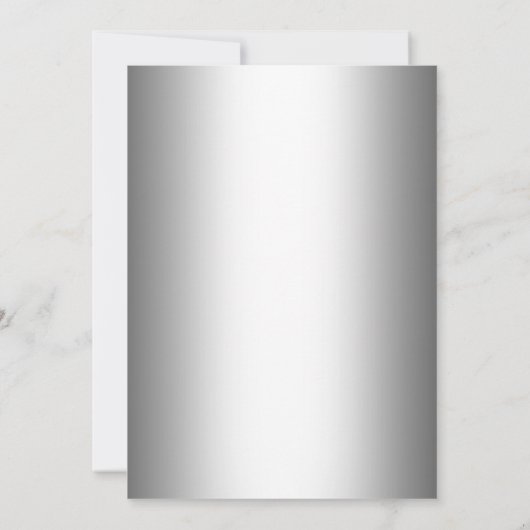 Surprise 65th Wedding Jubileum - Zilver Zwart Kaart (Achterkant)