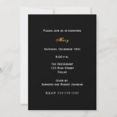Surprise 70e anniversaire de fête Invitation (Dos)