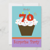 Surprise 70e anniversaire de fête Invitation (Devant)