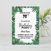 Surprise 70e anniversaire de fête Invitation (Debout devant)