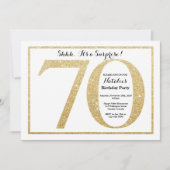 Surprise 70e anniversaire Invitation Parties scint (Devant)