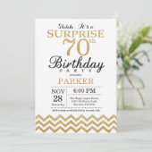 Surprise 70e anniversaire Invitation Parties scint (Debout devant)