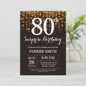 Surprise 80e anniversaire Invitation Parties scint (Debout devant)