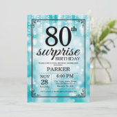 Surprise 80e anniversaire Invitation Parties scint (Debout devant)