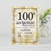 Surprise 90e anniversaire Invitation Parties scint (Debout devant)