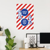 Surprise à l'intérieur – Impression d'art mural de (Bureau à domicile)