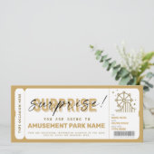 Surprise Amusement Park Theme Park Ticket Gift (Staand voorkant)