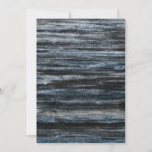 Surprise Anniversaire Dîner Bois Fête Invitation (Dos)