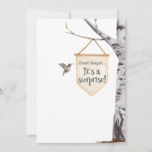 Surprise Anniversaire Fête Cute Animaux Invitation (Dos)