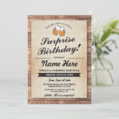 Surprise Anniversaire Soirée à la bière Invitation (Debout devant)