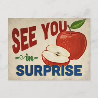 Surprise Arizona Apple - Vintage Travel Briefkaart