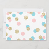 Surprise Baby Sprinkle Invitations Kaart (Achterkant)