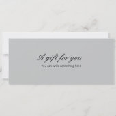 Surprise Ballet Ticket Gift Sjabloon Kaart (Achterkant)