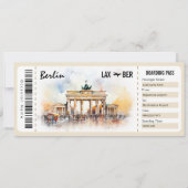 Surprise Berlin Boarding Pass Cadeaubon INV Kaart (Voorkant)