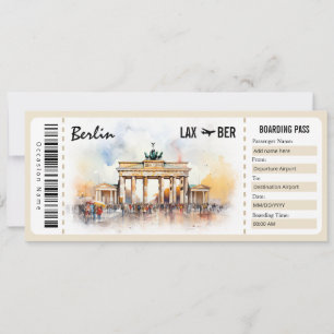 Surprise Berlin Boarding Pass Cadeaubon INV Kaart