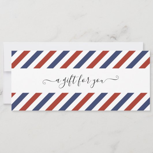 Surprise Birthday boarding Pass Plane Cadeet Ticke Kaart (Achterkant)