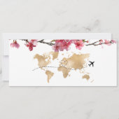 Surprise Birthday Boarding Pass Tokio Sakura  Kaart (Achterkant)