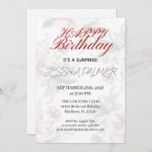 Surprise Birthday Invitation (Devant / Derrière)