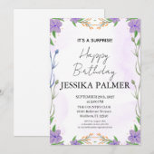 Surprise Birthday Invitation (Devant / Derrière)