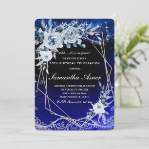 Surprise Birthday Invitation Sjabloon Kaart