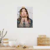 Surprise Birthday Party Photo Fun Welcome  Poster (Keuken)