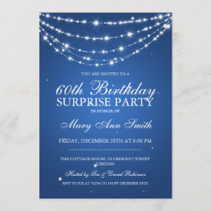 Surprise Birthday Party Sparking Chain Blue Kaart