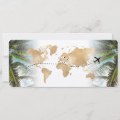 Surprise Boarding Pass Trip Ticket Mexico Kaart (Achterkant)