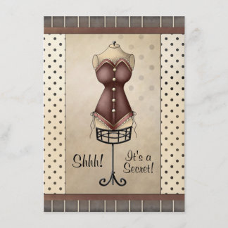 Surprise Bridal (Lingerie) Shower Invitation Kaart