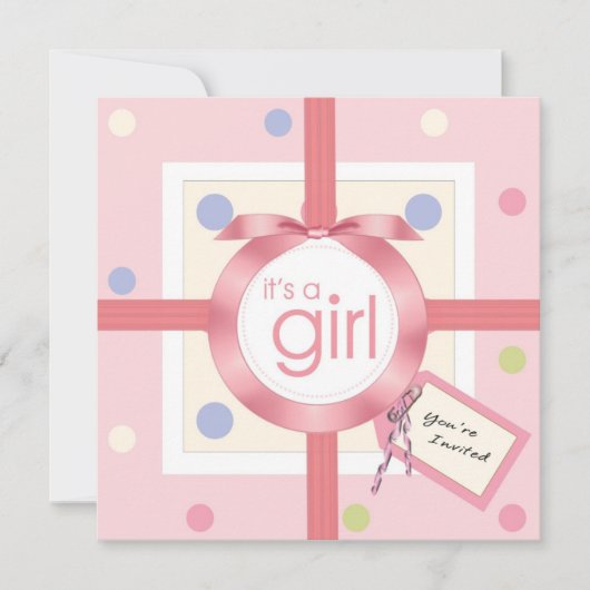 Surprise ! C'est une invitation de baby shower de (Devant)
