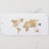 Surprise Christmas Boarding Pass Trip Ticket Kaart (Achterkant)