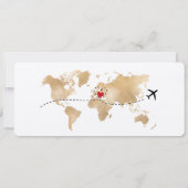 Surprise Christmas Boarding Pass Trip Ticket Kaart (Achterkant)