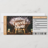 Surprise Concert Gift Ticket Music Event Card Kaart (Voorkant)