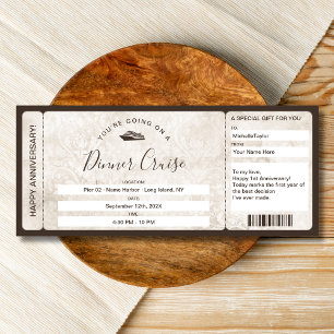 Surprise Coupon Boarding Pass Ticket Cruise Diner Kaart