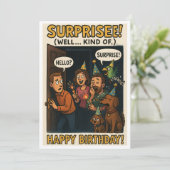 Surprise ! (Eh bien... Type de) - Drôle carte d'an (Debout devant)