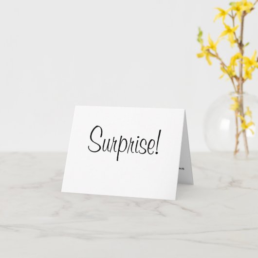 Surprise ! Faire-part de numérisation pour bébé Ta (Fleur jaune)